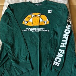 The North Face Green Geodesic Dome Long Sleeve